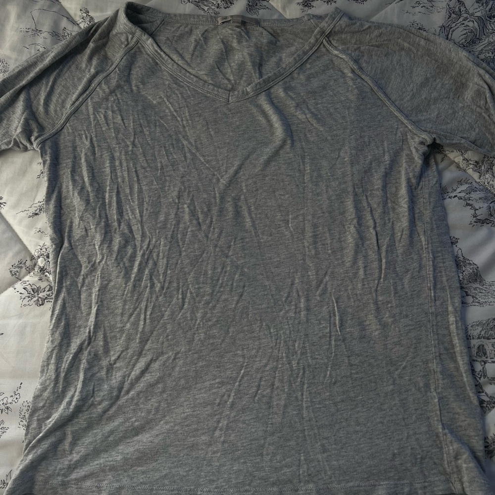 Grey Gap Pajama Top